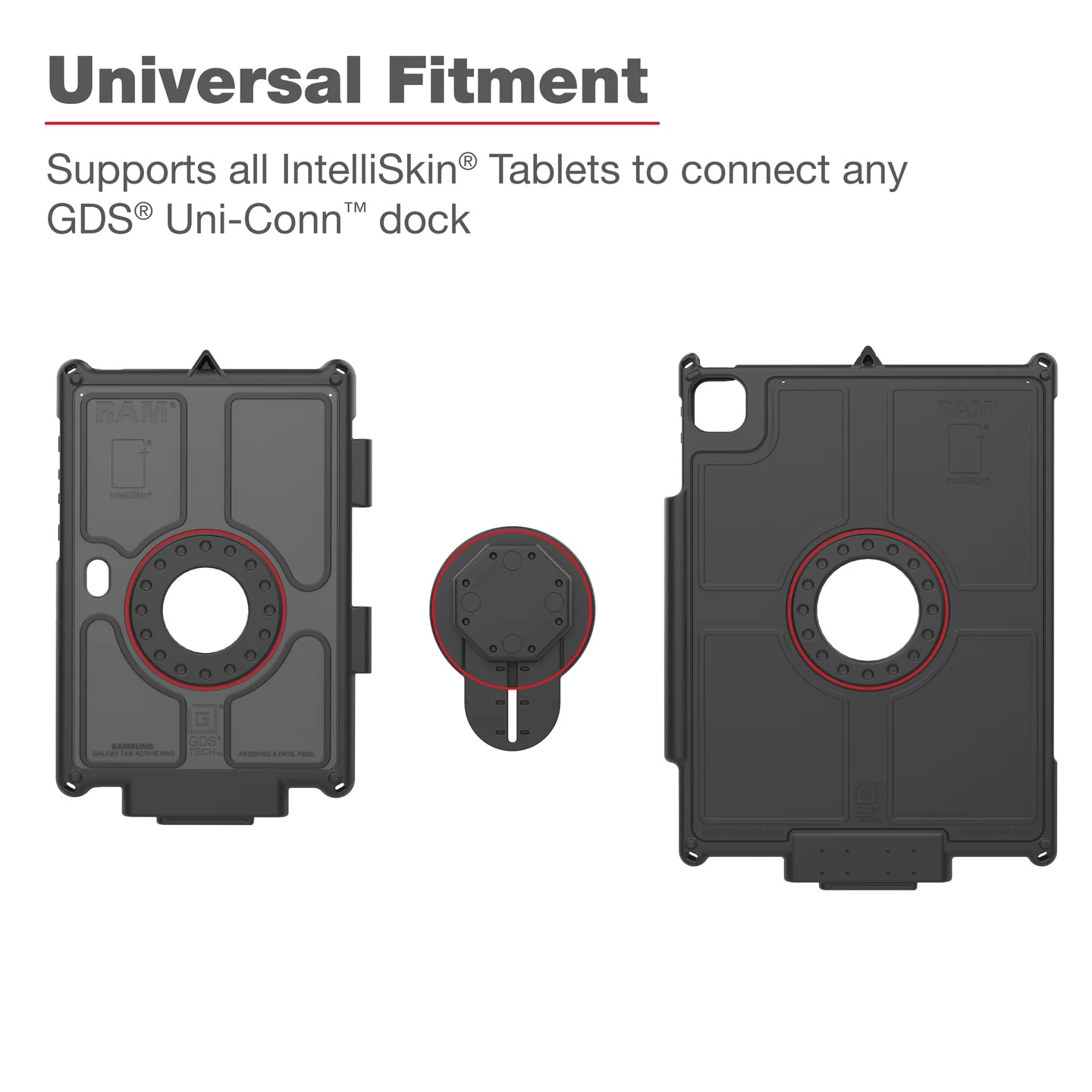 RAM-GDS-U1AU GDS® Uni-Conn™ - Verstellbarer Adapter für IntelliSkin®NG 4