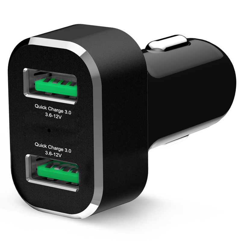 GDS 2-Port USB Ladegerät für Zigarettenanzünder mit Qualcomm Quick