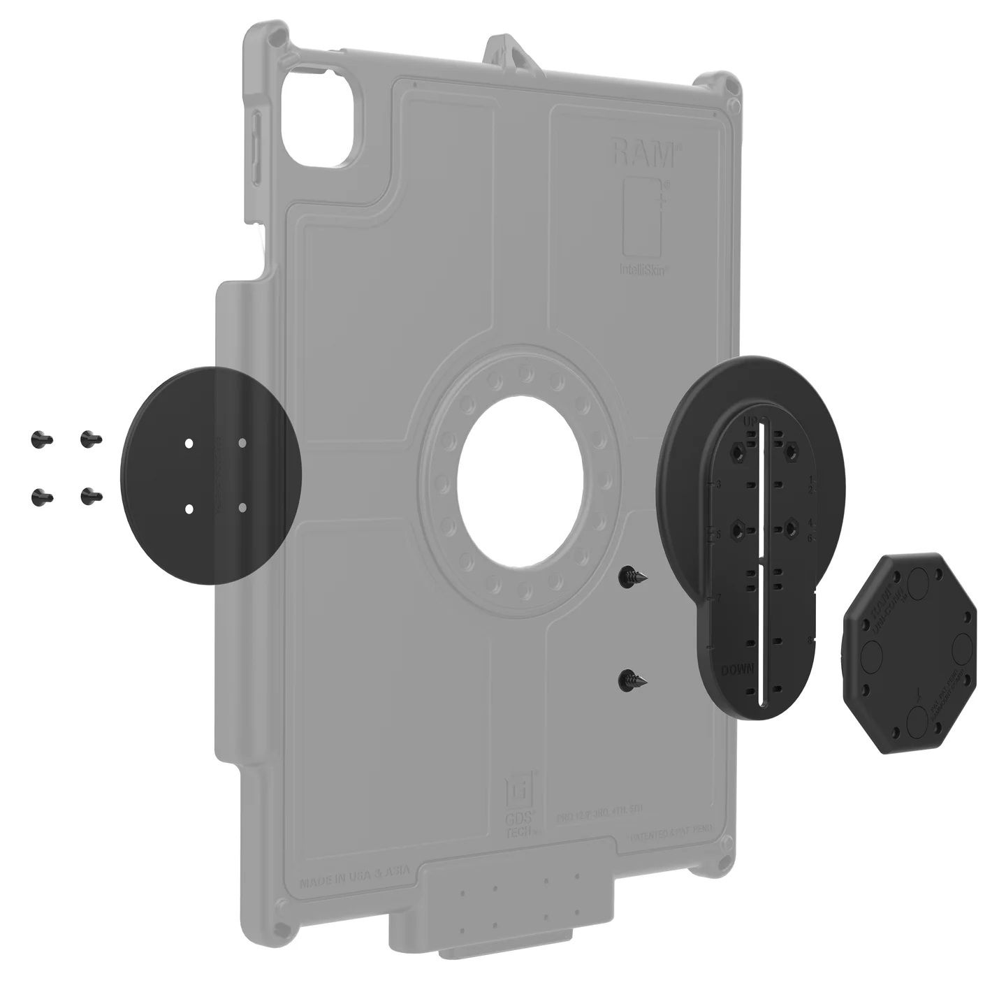 RAM-GDS-U1AU GDS® Uni-Conn™ - Verstellbarer Adapter für IntelliSkin®NG 3